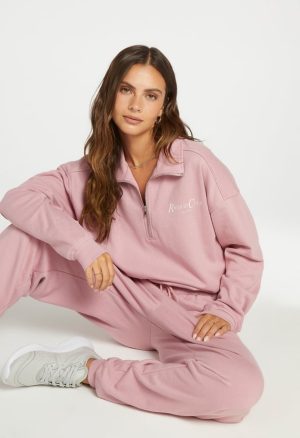 Quarter Zip Pullover Sweatshirt