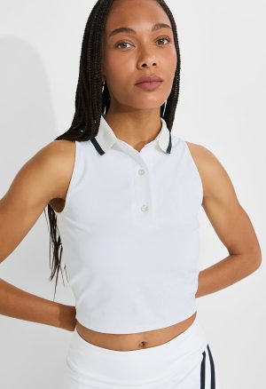 Active Polo Crop Top