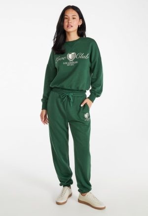 Pullover Graphic Crew Neck Sweatshirt