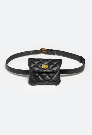 Indy Quilted Faux Leather Belt Purse