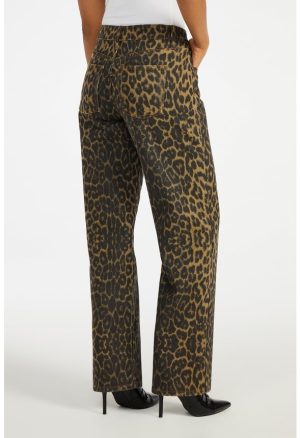 Low Rise Straight Leg Denim Jeans