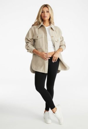 Wool Blend Boyfriend Shacket