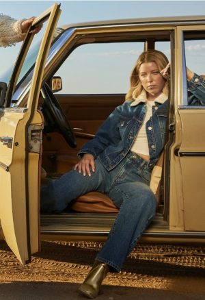 Sherpa Collar Denim Trucker