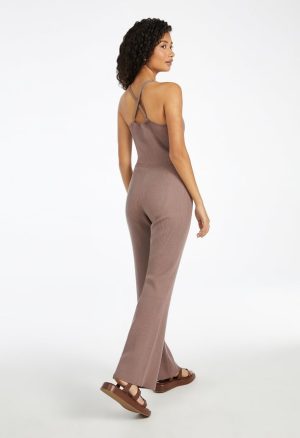 Sweater Ribbed Jumpsuit