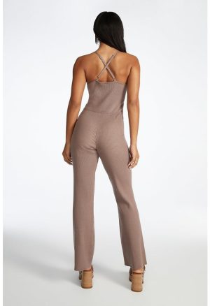 Sweater Ribbed Jumpsuit