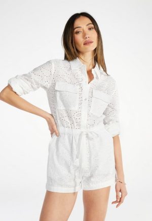Eyelet Romper