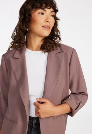 Tailored Rolled Sleeve Blazer
