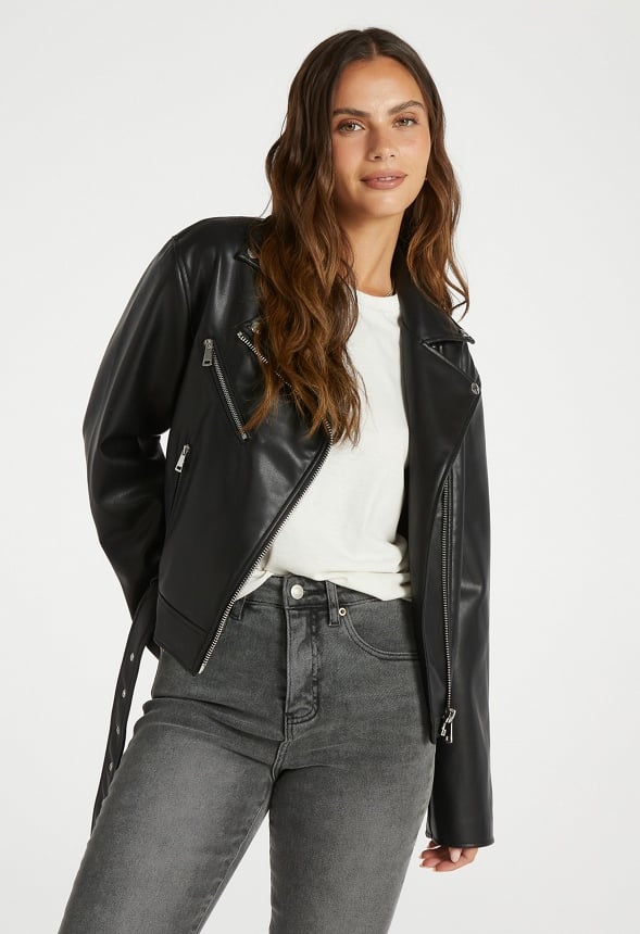 Faux Leather Jacket