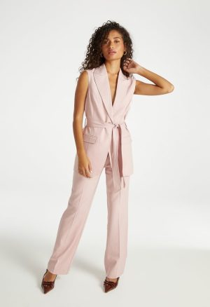 Longline Belted Vest