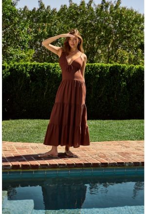 Strappy Tiered Maxi Dress