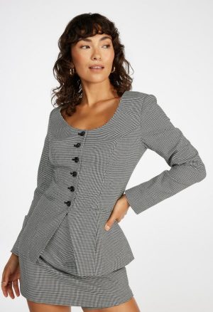 Scoop Neck Hourglass Blazer