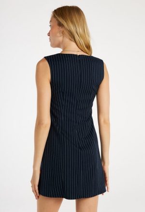 Suiting Square Neck Mini Dress
