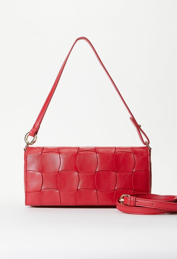 Large Detail Woven Crossbody