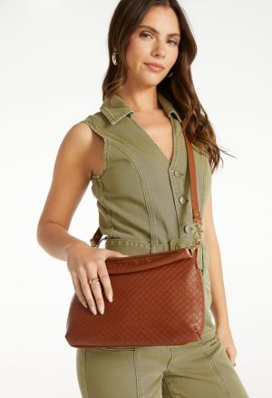 Woven Pouch Crossbody