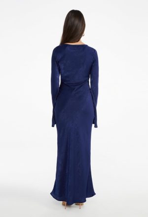 Long Sleeve Slip Dress