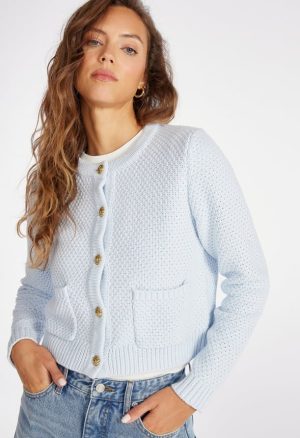Crew Neck Cardigan