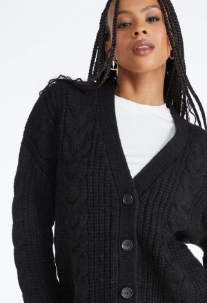 Cable Boyfriend Cardigan