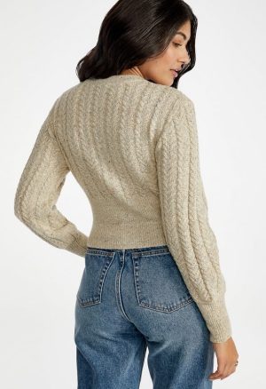 Slim Cable Cardigan
