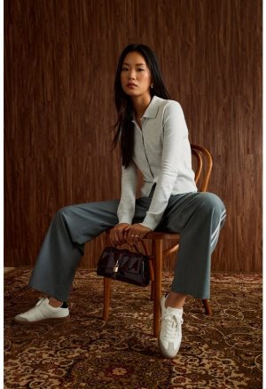 Tissue Polo Cardigan