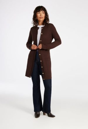 Cable Knit Cardigan Dress