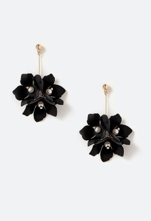 Xyla Color Coated Petals Flowers Drop Earrings