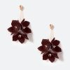 Xyla Color Coated Petals Flowers Drop Earrings
