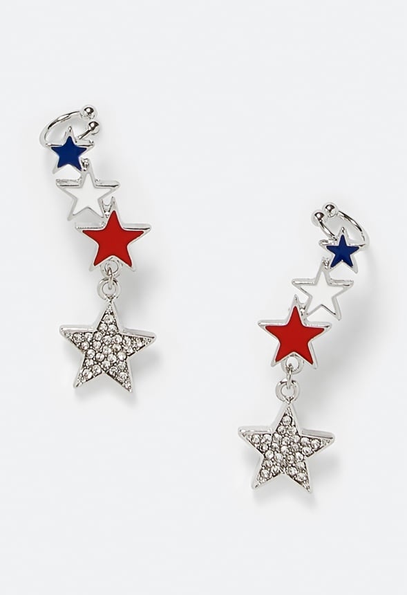 Isla 4th Of July Earcuffs