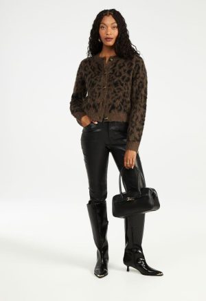 Faux Leather Bootcut Pants