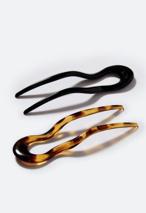 2-Pack Bay Resin Hair Pins