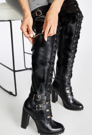 Elira High Block Heel Boot