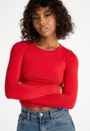 Ruched Crop Tee