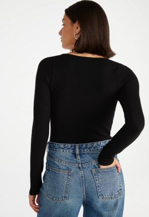 Seamless Long Sleeve Ribbed Bodysuit