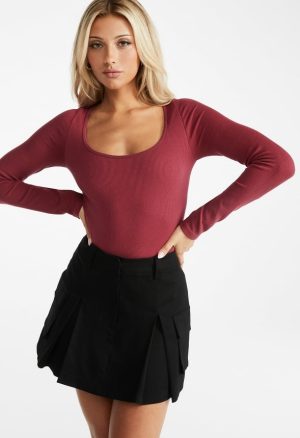 Seamless Long Sleeve Ribbed Bodysuit