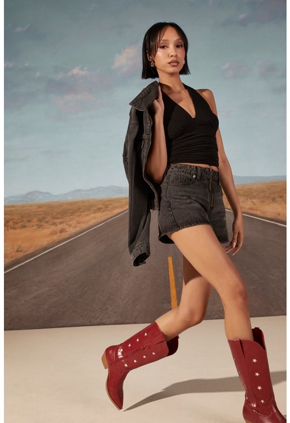 Ruched Halter Knit Top