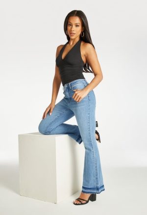 Ruched Halter Knit Top