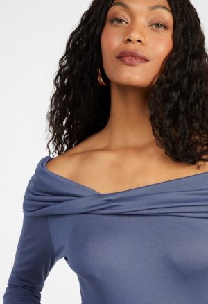 Twist Off The Shoulder Top