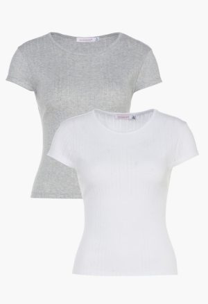 2-Pack Pointelle Tee