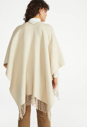 Reversible Frayed Ruana