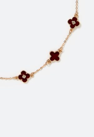Liv Enamel Clover Necklace