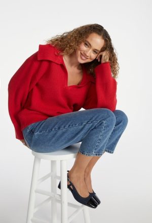 Bell Collar Long Sleeve Sweater