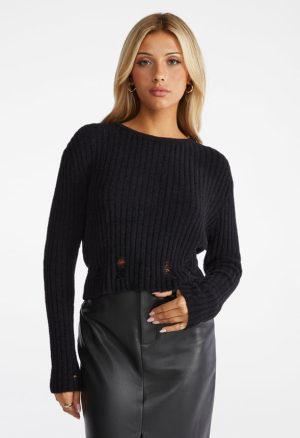Destroy Cropped Sweater