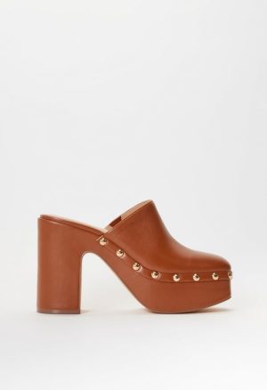 Imara Block Heeled Platform Pump
