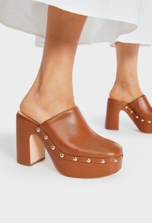 Imara Block Heeled Platform Pump