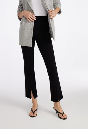 Slim Straight Split Front Leggings