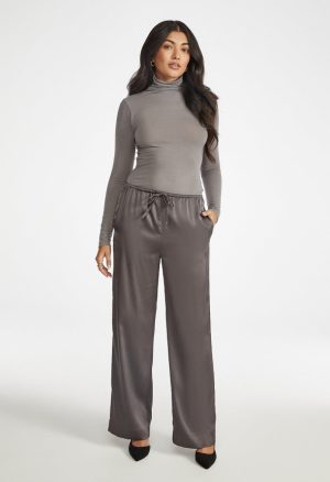 Satin Wide Leg Pants