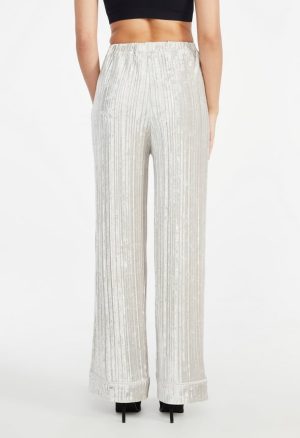 Velvet Plisse Trousers