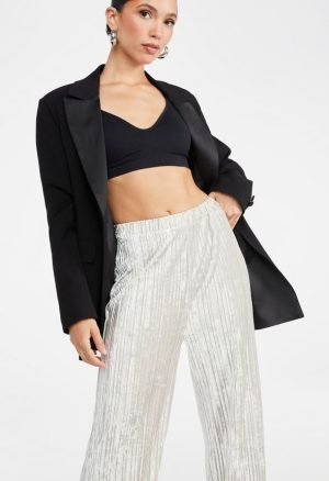 Velvet Plisse Trousers