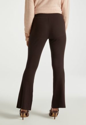 Crop Flare Rib Pants