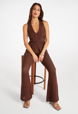 Crochet Mini Boot Cut Pants