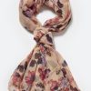 Flo Long Woven Floral Rectangle Scarf